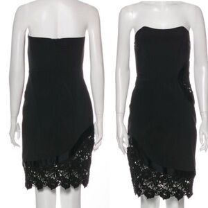 Alexis Strapless Lace Inset Mini Dress Size XS